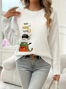 Stacked Cats Sweater