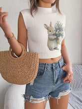 Floral Hug Bunny Tank