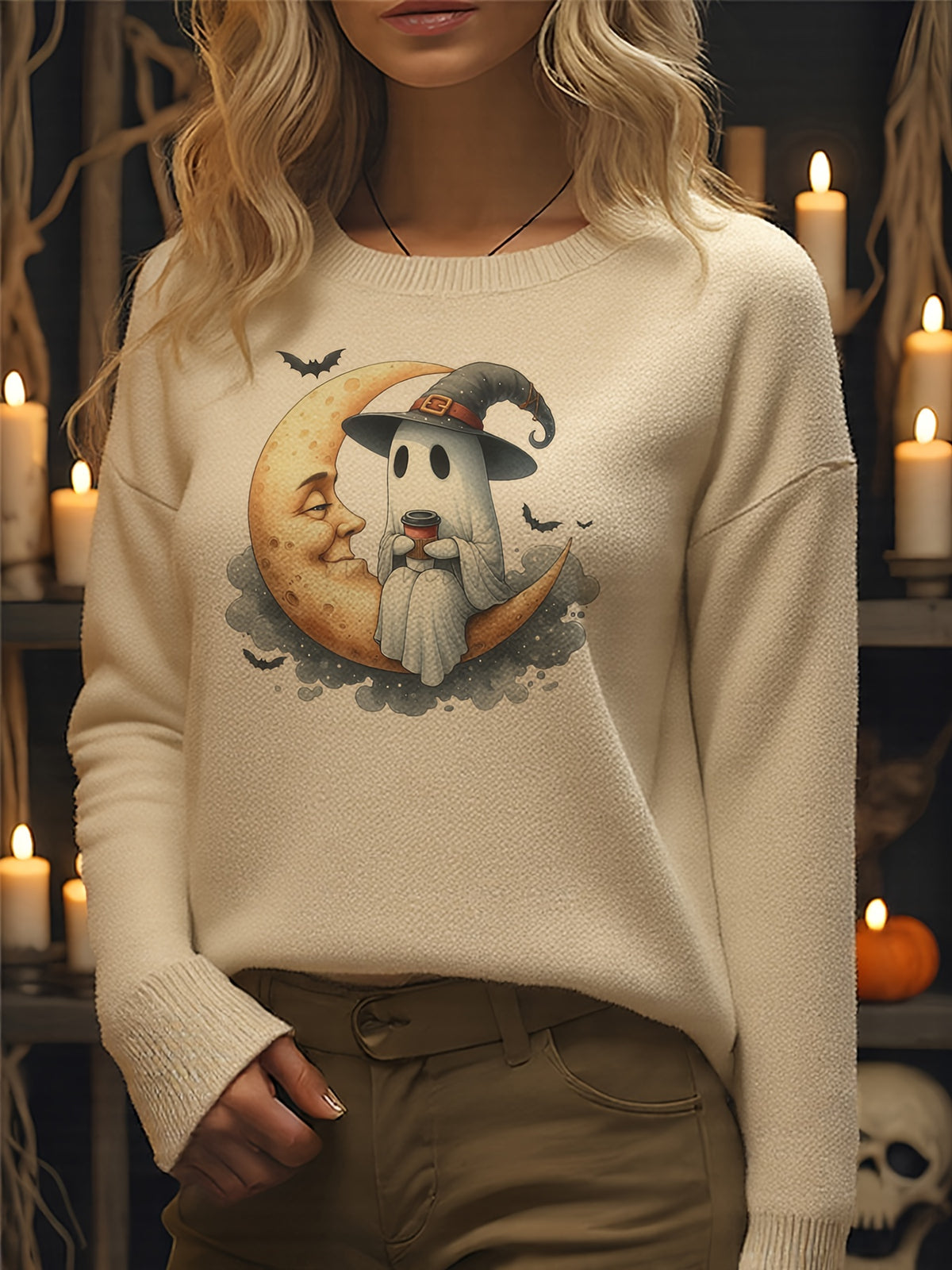 Midnight Magic Ghostie Sweater
