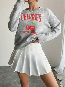Super Sweet Cherries Sweater