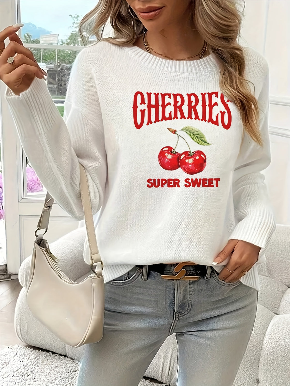Super Sweet Cherries Sweater