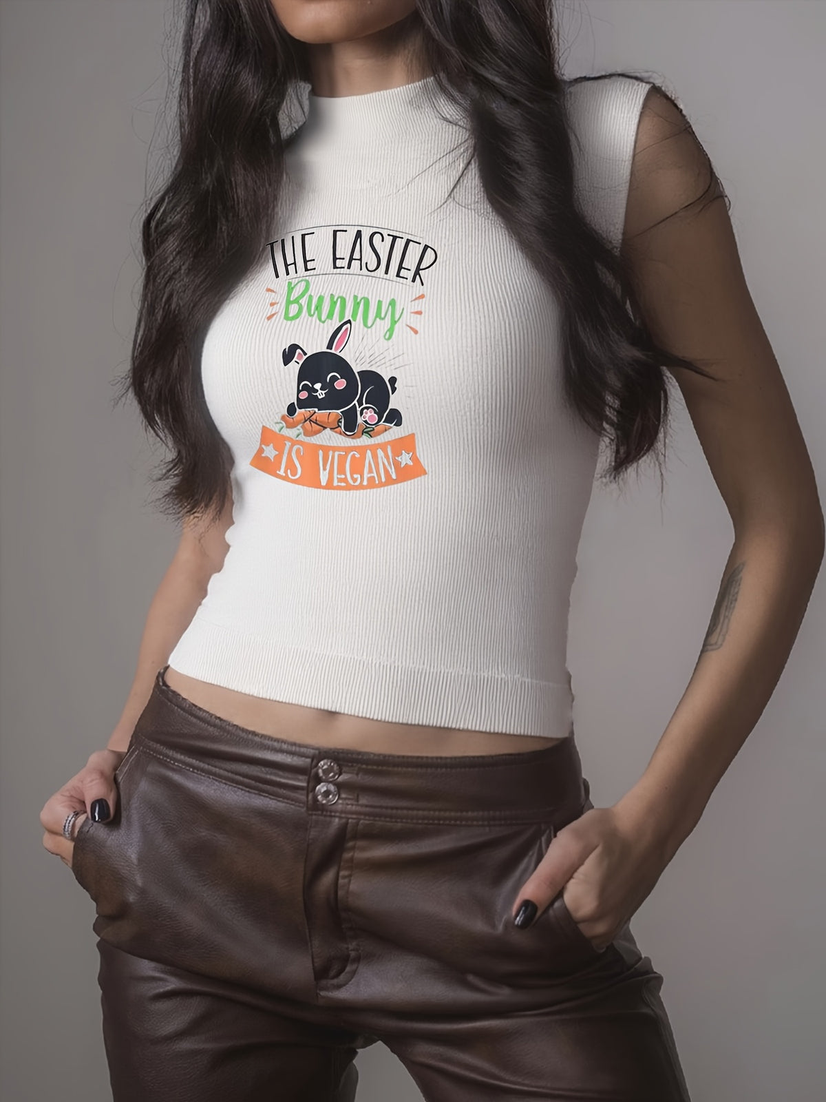 Vegan Bunny Says Hi Tank