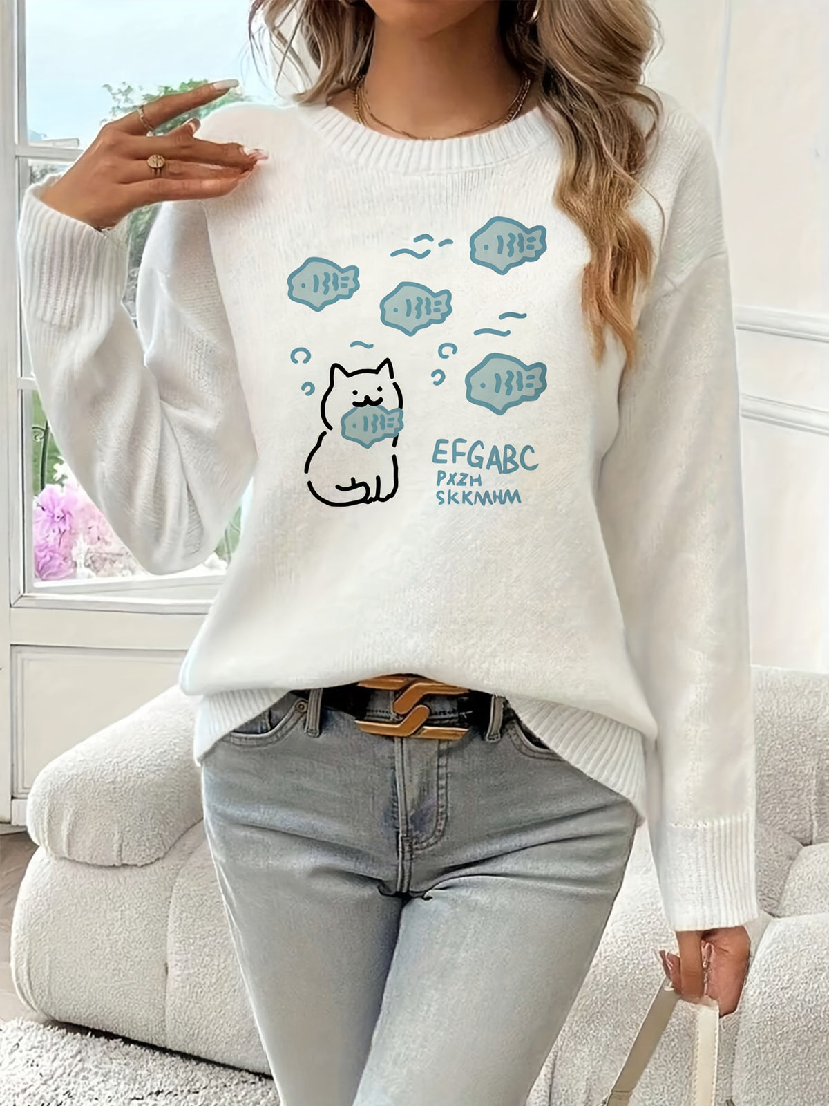 Cat's Music Theory Sweater