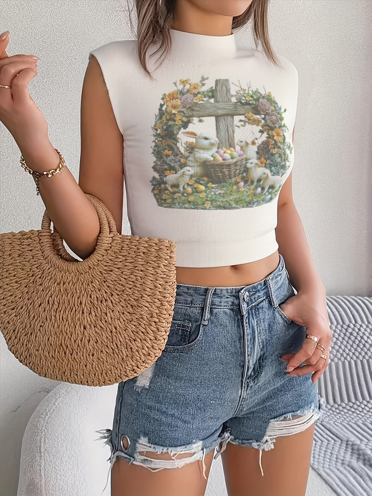 Garden Bunnies Tank
