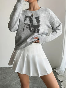 Four Frames of Feline Sweater