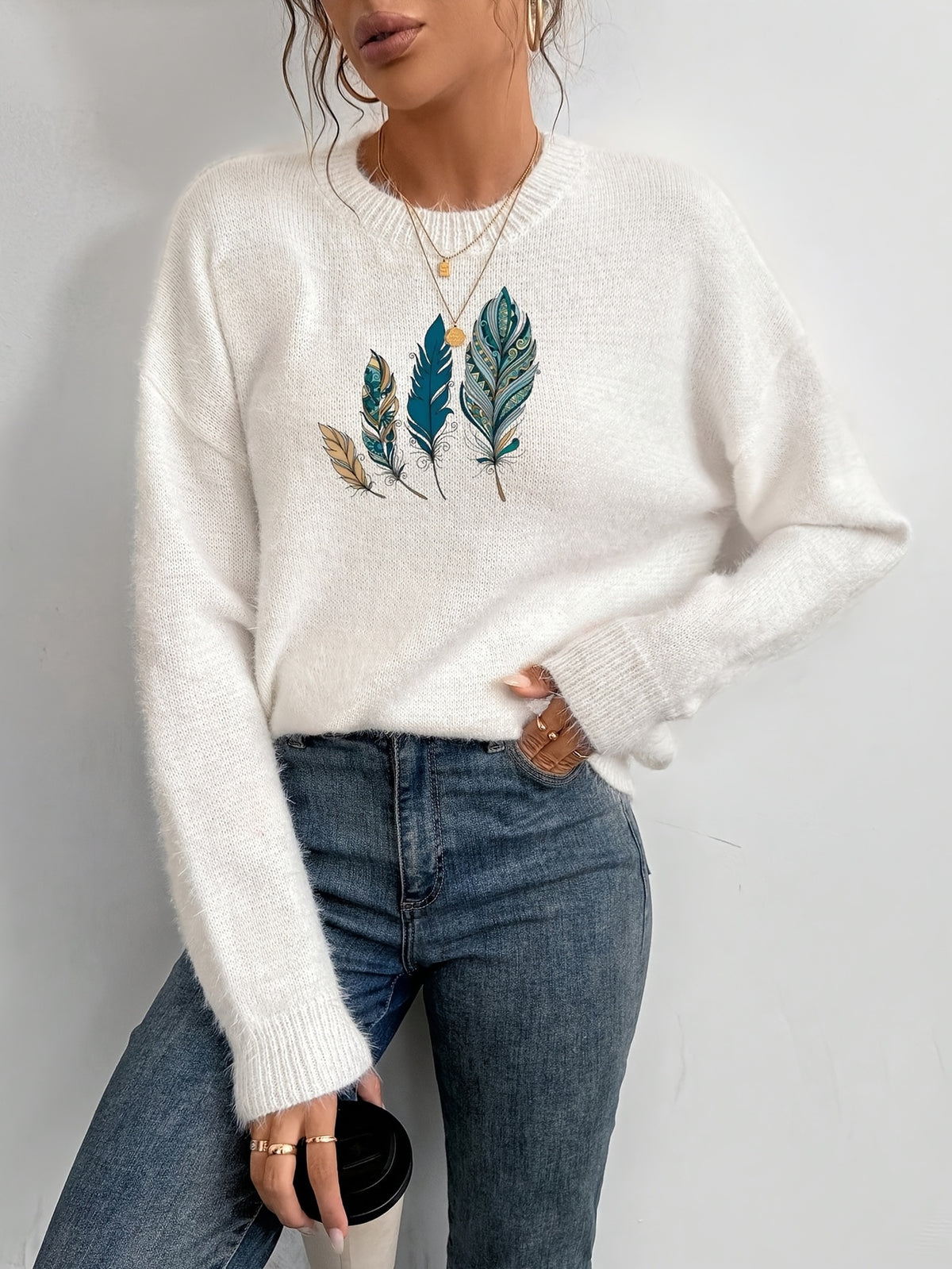 Falling Forms Sweater