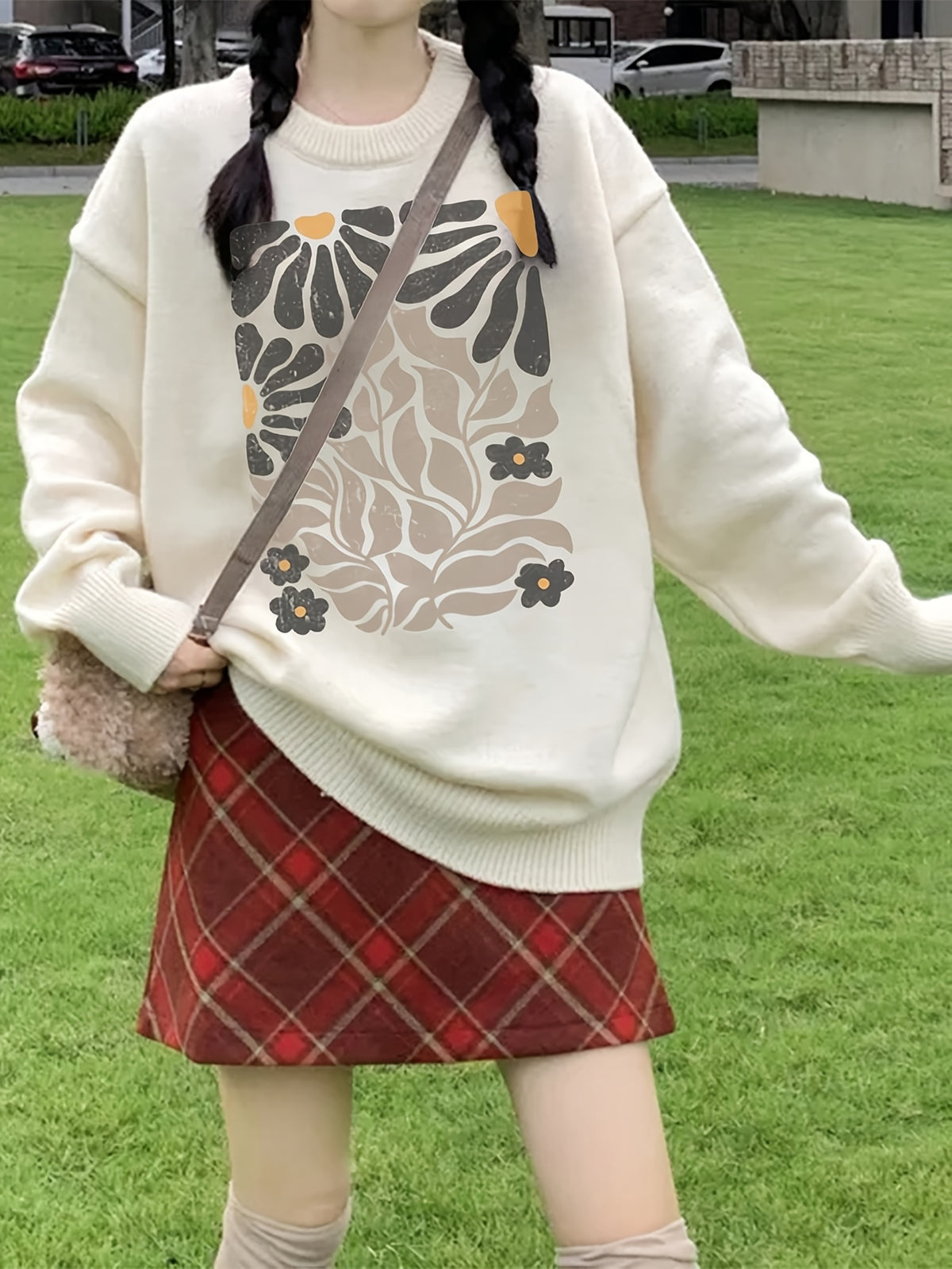 Abstract Bloom Sweater