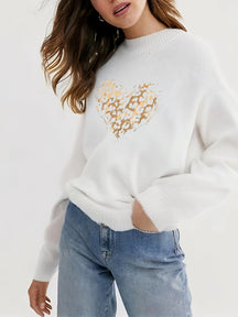 Golden Heartbeat Sweater