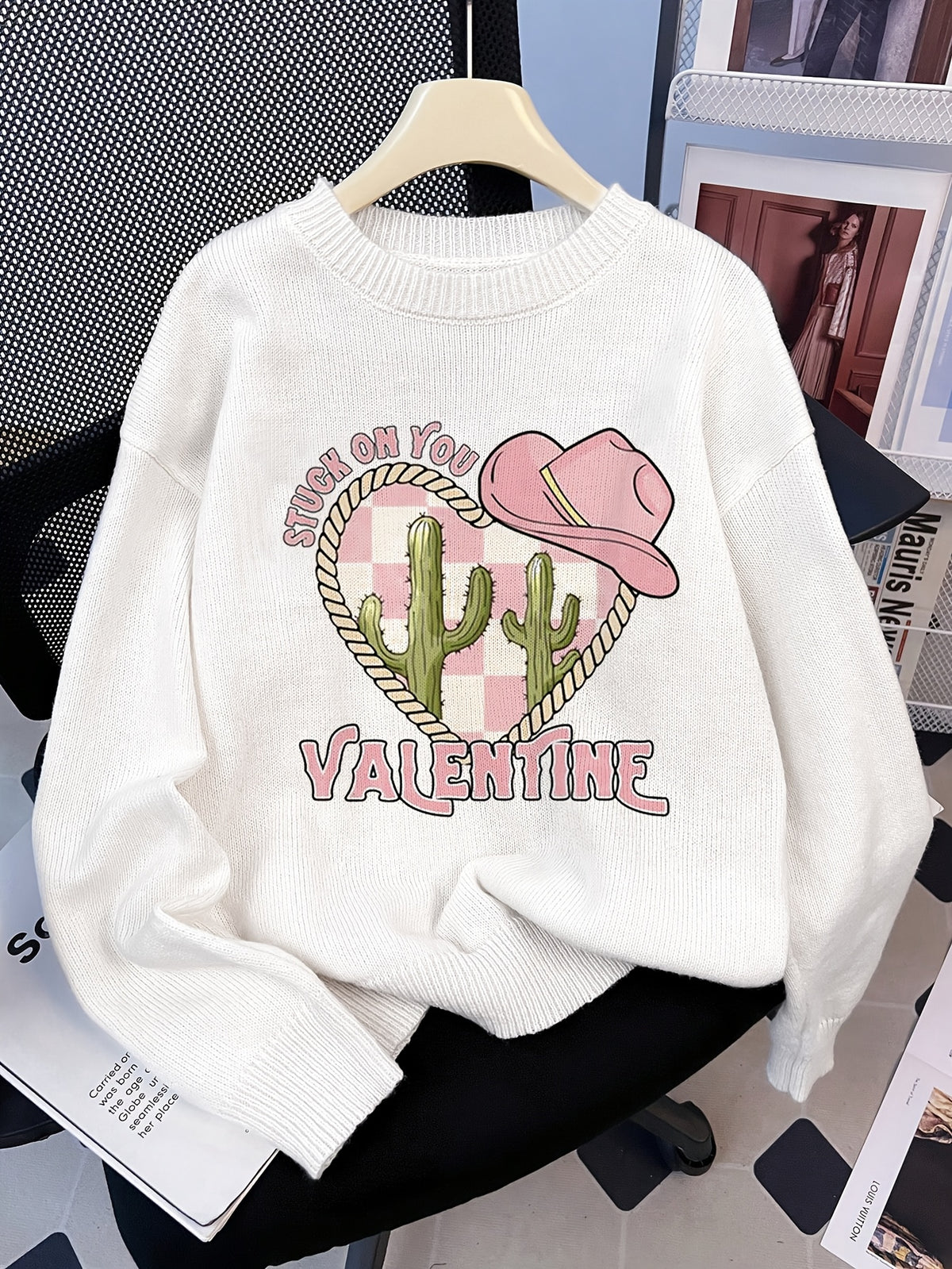 Stuck on You Valentine Sweater