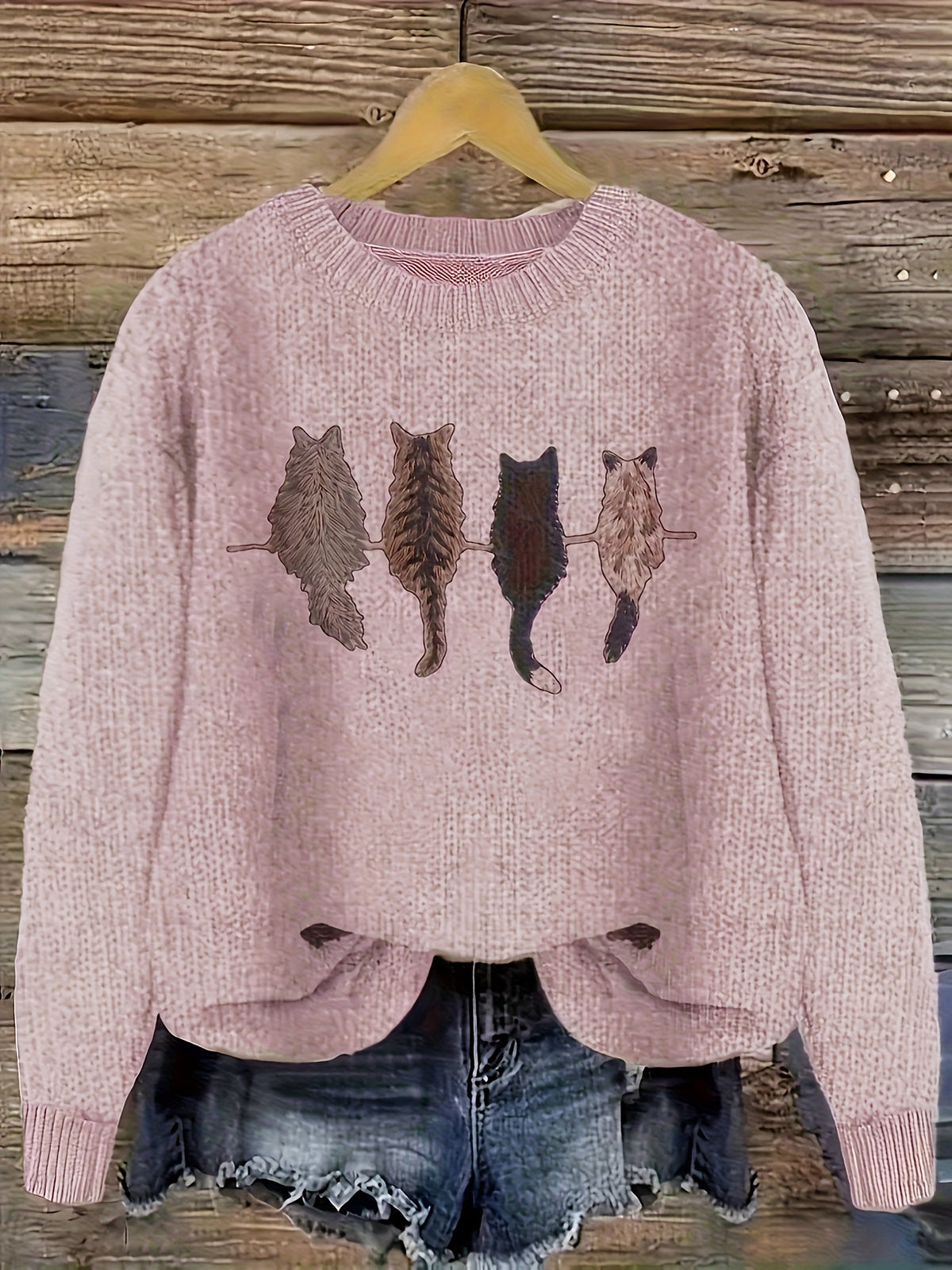 Cat Silhouettes Sweater
