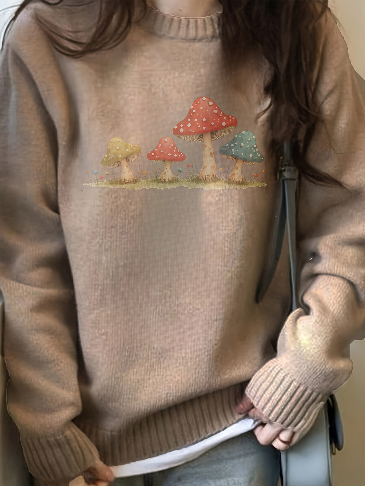 Mushroom Quartet Sweater