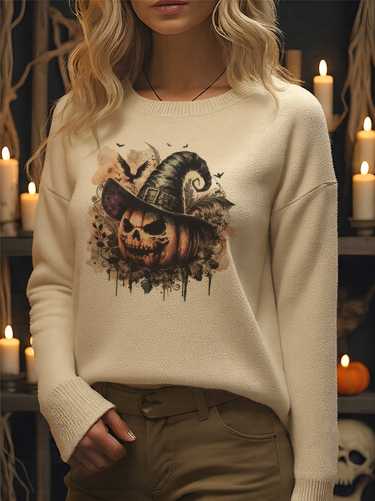 Wicked Pumpkin Spell Sweater