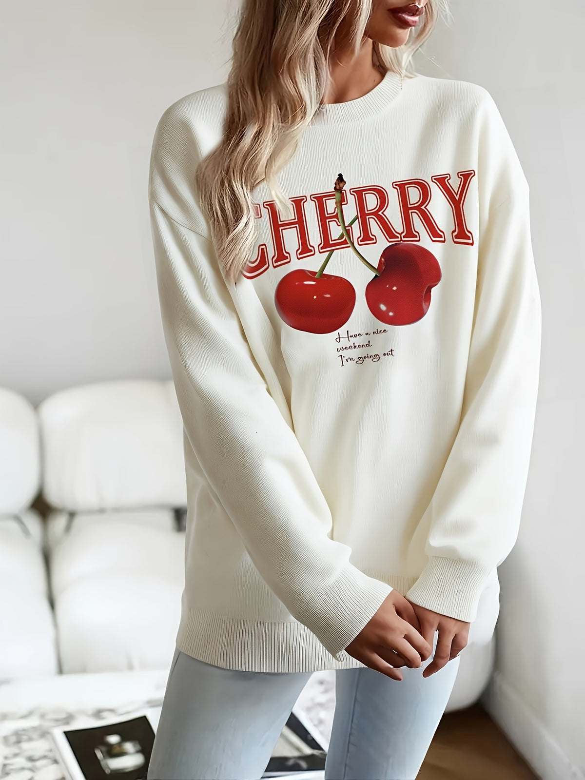 Cherry Snack Attack Sweater