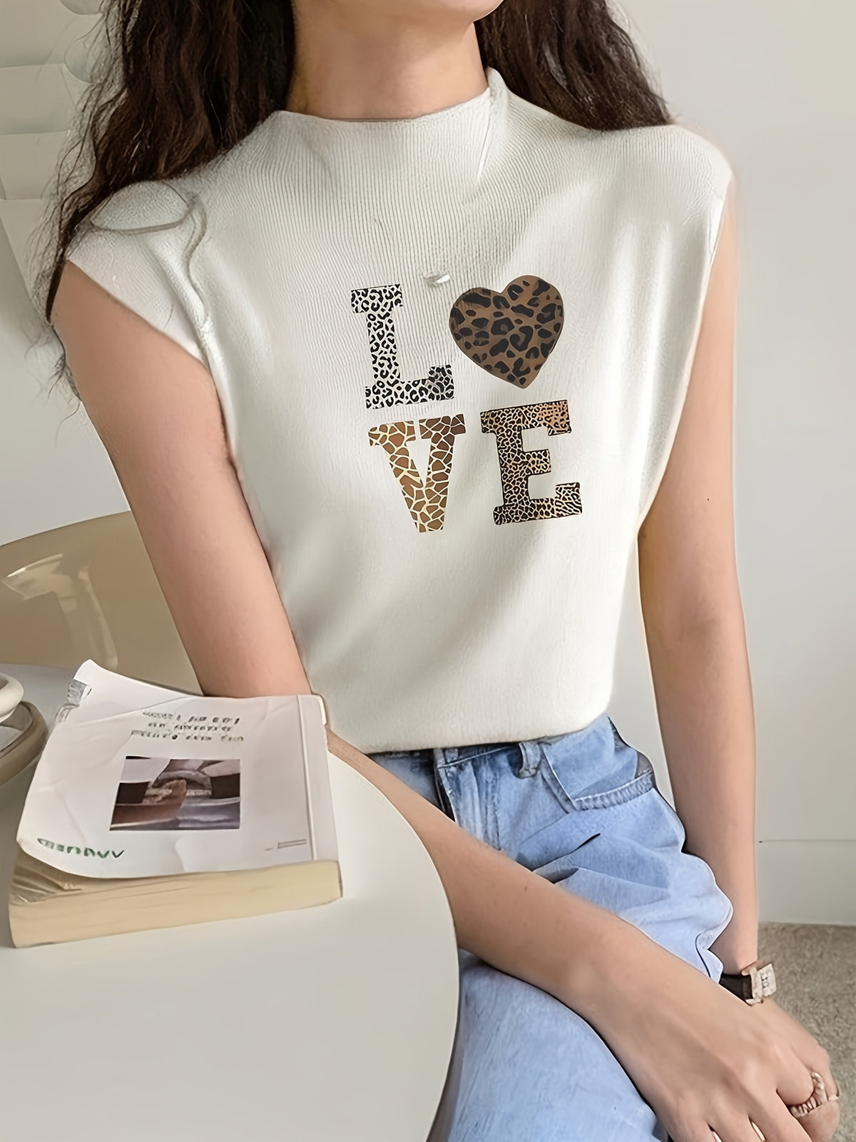 Textured Love Tank