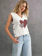 Plaid Hearts Vest